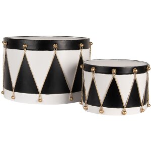 Set di 2 Tamburi Decorativi Clayre & Eef 6Y5806...