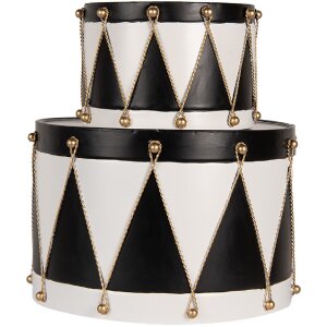 Set di 2 Tamburi Decorativi Clayre & Eef 6Y5806 Ø 40x25 / Ø 26x17 cm