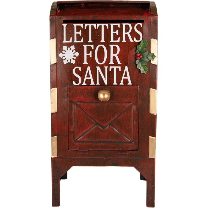 Cassetta Postale Clayre & Eef 6Y5807 27x21x53 cm Rossa