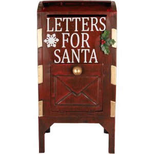 Cassetta Postale Clayre & Eef 6Y5807 27x21x53 cm Rossa