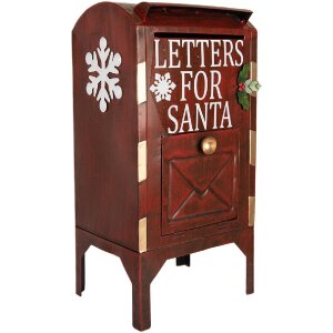Cassetta Postale Clayre & Eef 6Y5807 27x21x53 cm Rossa