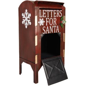 Cassetta Postale Clayre & Eef 6Y5807 27x21x53 cm Rossa