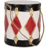 Set di 2 Tamburi Decorativi Clayre & Eef 6Y5808 Bianco-Nero Ø 15x38 / Ø 13x29 cm