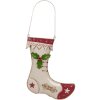 Clayre & Eef 6Y5809 Decorazione da parete Calza di Natale 23x2x28 cm