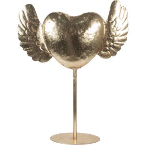 Cuore decorativo in ferro Clayre & Eef 6Y5862 Oro...