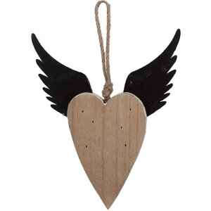 Clayre & Eef 6H2415S Decorazione Ciondolo Cuore 17x3x20 cm