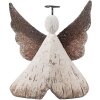 Decorazione Angelo Clayre & Eef 8x3x9 cm Bianco Marrone 6H2416S