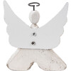 Decorazione Angelo Clayre & Eef 8x3x9 cm Bianco Marrone 6H2416S