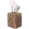 Clayre & Eef 6H2418 Decorazione Cuori 7x6x15 cm in Legno