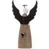 Decorazione Angelo Clayre & Eef 6H2420M 9x4x18 cm Bianco-Marrone