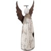 Decorazione Angelo Clayre & Eef 6H2420M 9x4x18 cm Bianco-Marrone