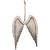 Clayre & Eef 6H2423 Decorazione Pendente Ali 21x3x28 cm Bianco Marrone
