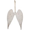 Clayre & Eef 6H2423 Decorazione Pendente Ali 21x3x28 cm Bianco Marrone