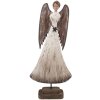 Decorazione Angelo Clayre & Eef 6H2424 19x6x42 cm Bianco