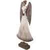 Decorazione Angelo Clayre & Eef 6H2424 19x6x42 cm Bianco