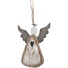 Decorazione Angelo Sospeso Clayre & Eef 6H2429 9x2x13 cm Marrone