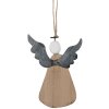 Decorazione Angelo Sospeso Clayre & Eef 6H2429 9x2x13 cm Marrone