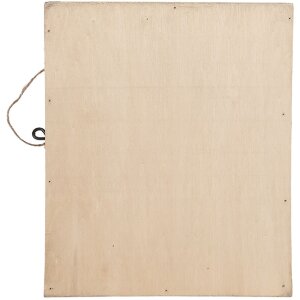 Portachiavi in legno e ferro Clayre & Eef 6H2431 24x7x30 cm marrone-bianco