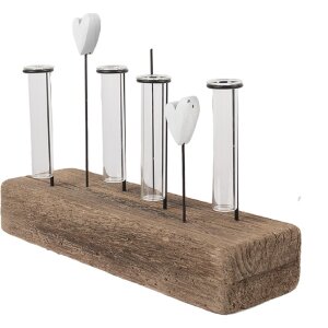 Portavasi decorativo con Vasi Clayre & Eef 6H2432 30x9x23 cm