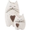 Decorazione Gatto in Legno Clayre & Eef 6H2435S 6x4x7 cm