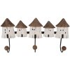 Appendiabiti da parete Clayre & Eef 6H2436 38x8x19 cm Legno Ferro