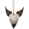 Clayre & Eef 6H2415M Decorazione Ciondolo a Forma di Cuore 18x3x22 cm