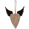 Clayre & Eef 6H2415M Decorazione Ciondolo a Forma di Cuore 18x3x22 cm