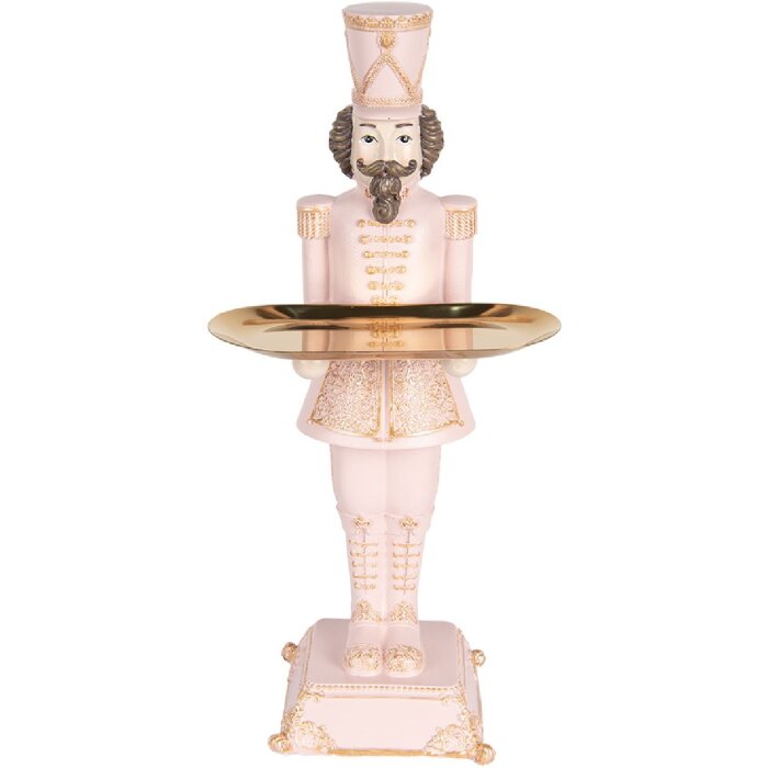 Clayre & Eef 6PR5368 Decorazione Schiaccianoci Rosa 18x17x40 cm