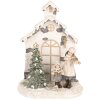Clayre & Eef 6PR5371 Decorazione Bambino con Albero di Natale con LED 16x9x21 cm