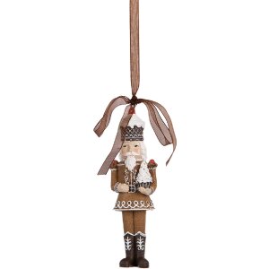 Clayre & Eef 6PR5390 Decorazione Ciondolo Schiaccianoci 4x2x13 cm
