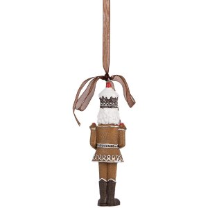 Clayre & Eef 6PR5390 Decorazione Ciondolo Schiaccianoci 4x2x13 cm