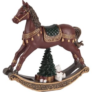 Clayre & Eef 6PR5407 Decorazione Cavallino a Dondolo 18x5x19 cm