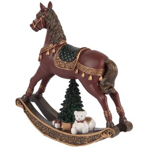 Clayre & Eef 6PR5407 Decorazione Cavallino a Dondolo 18x5x19 cm