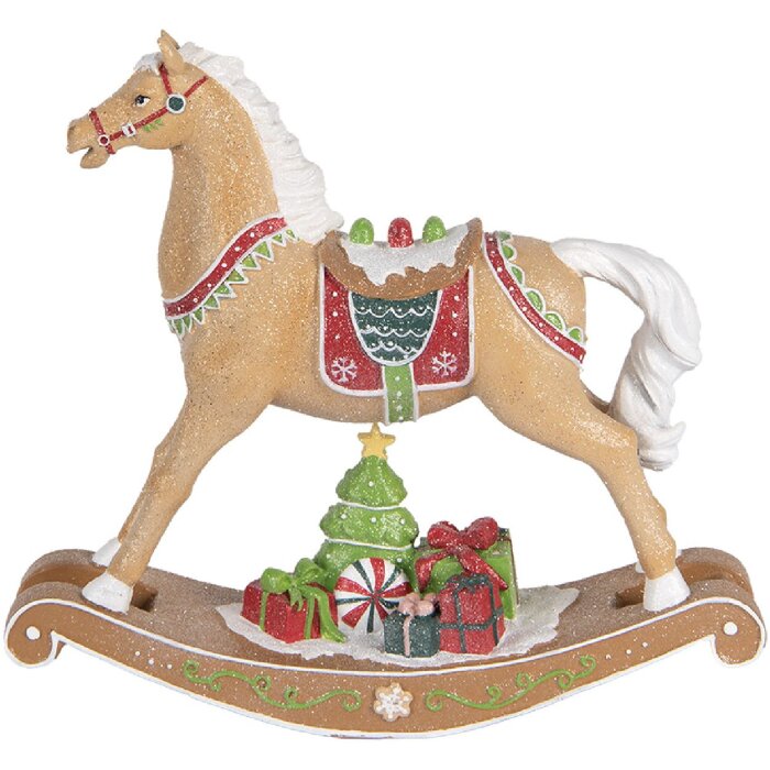 Cavallo a dondolo decorativo Clayre & Eef 6PR5415 26x7x24 cm