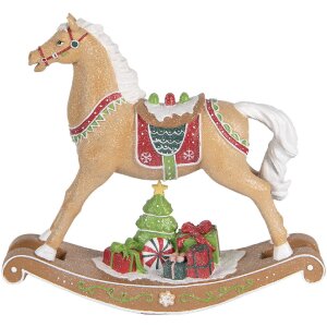 Cavallo a dondolo decorativo Clayre & Eef 6PR5415 26x7x24 cm