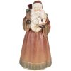 Decorazione Babbo Natale Clayre & Eef 6PR5544 20x18x39 cm Rosso e Oro