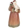Decorazione Babbo Natale Clayre & Eef 6PR5544 20x18x39 cm Rosso e Oro