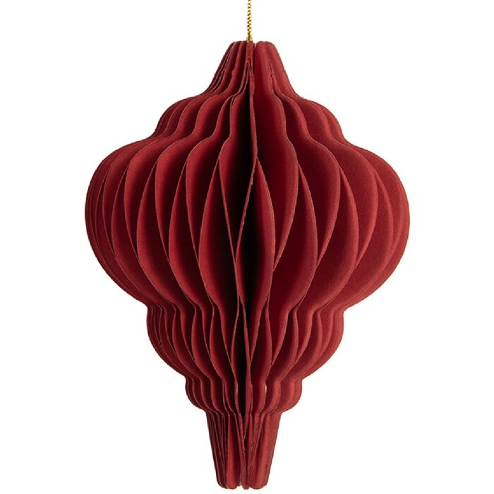 Palla di Natale in Carta Clayre & Eef 6PA0518 Ø 7x10 cm