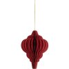 Pallina di Natale in Carta Clayre & Eef 6PA0520 Ø 9x12 cm Rossa