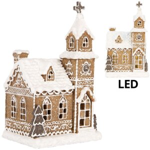 Clayre & Eef 6PR5375 Decorazione Casa con LED 14x12x23 cm 3xAAA