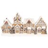 Clayre & Eef 6PR5377 Decorazione di Case 25x6x13 cm Marrone/Bianco