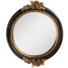 Specchio da parete Clayre & Eef 62S340M 17x2x20 cm Nero-Oro