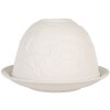 Portacandele in porcellana Clayre & Eef 6CE2210 Bianco Ø 12x8 cm