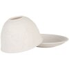 Portacandele in porcellana Clayre & Eef 6CE2210 Bianco Ø 12x8 cm