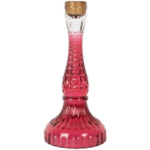 Portacandele decorativo Clayre & Eef 6GL5344 Ø 10x22 cm rosa