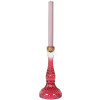 Portacandele decorativo Clayre & Eef 6GL5344 Ø 10x22 cm rosa