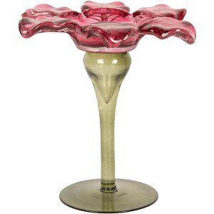 Portacandele Clayre & Eef 6GL5351 Diametro 14x14 cm