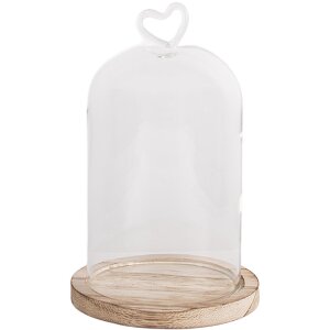 Clayre & Eef 6GL5359 Campana di vetro Ø 12x19 cm