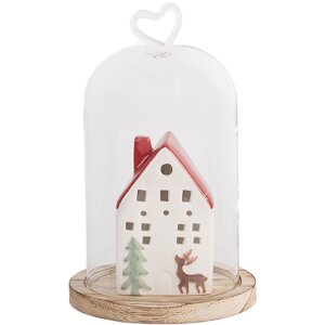 Clayre & Eef 6GL5359 Campana di vetro Ø 12x19 cm
