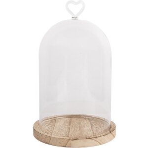 Campana in vetro Clayre & Eef 6GL5360 Ø 14x22 cm